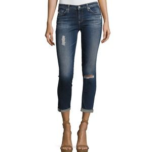 AG Adriano Goldschmied “The Stilt Roll-Up” Cigarette Leg Jeans Sz 27R